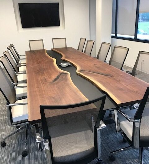 table de réunion epoxy