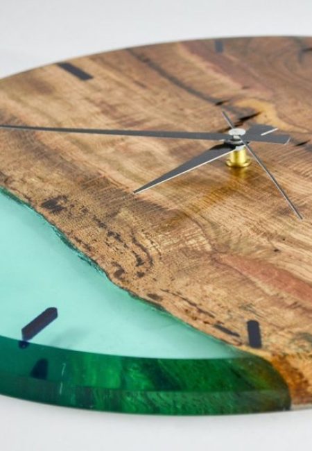 horloge murale epoxy